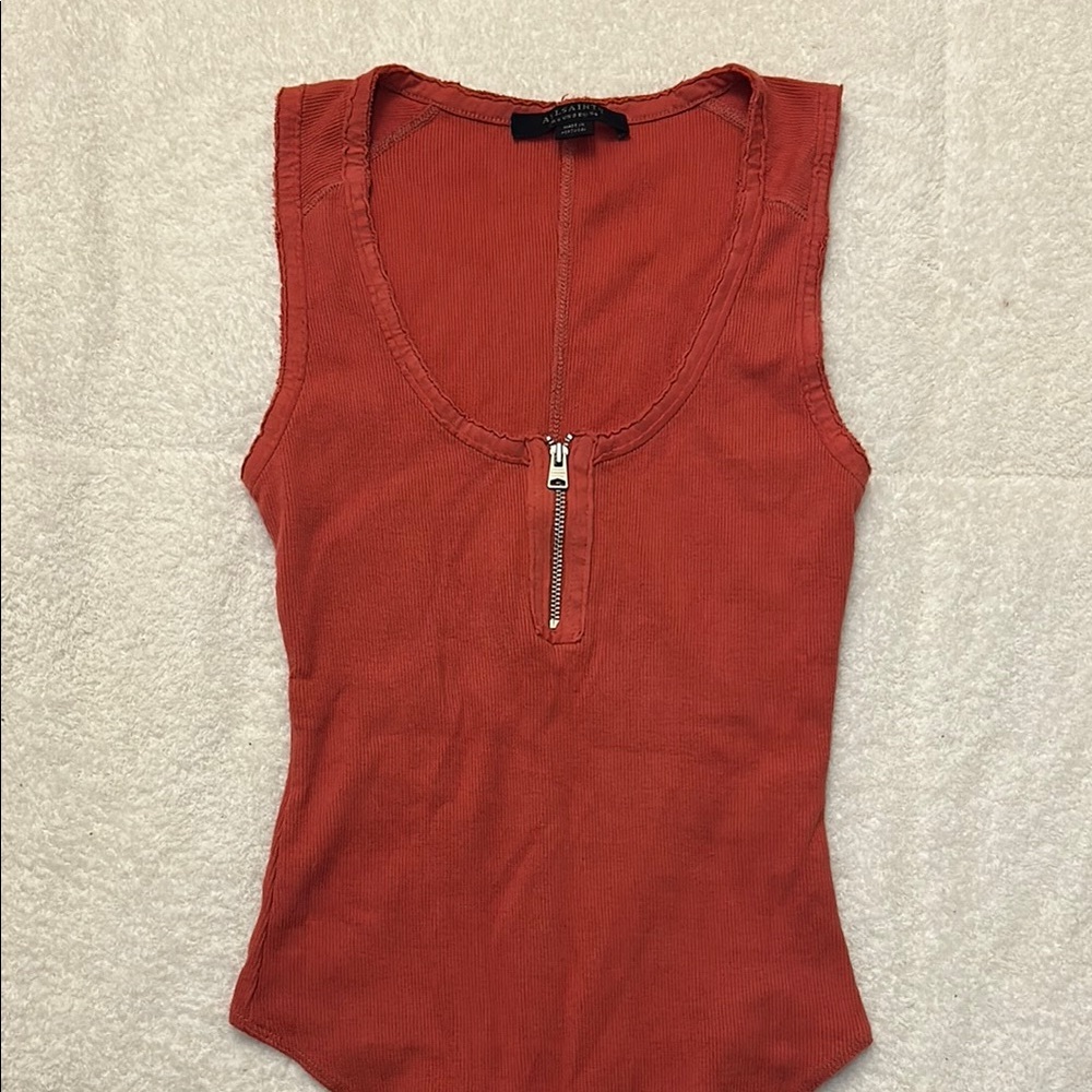 Women's Sleeveless Top in Rust by Zara
